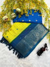 Wow Dola Chex Saree With Pallu Abhali Work Saree Exporters In India